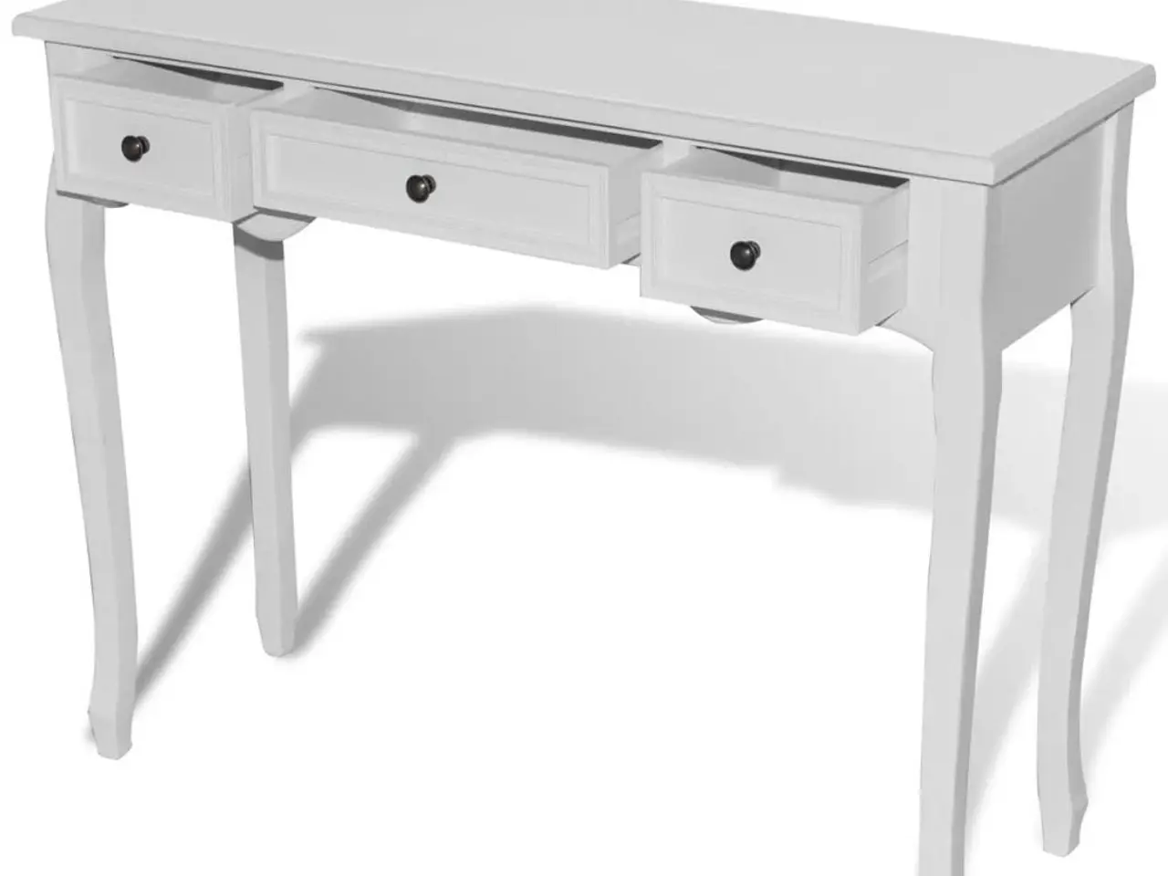 Billede 4 - Konsolbord med 3 skuffer - hvid