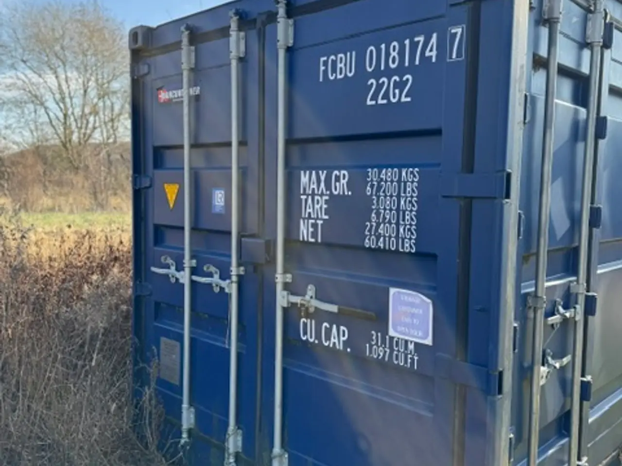 Billede 2 - 20 Fods Blå Container med Sideåbning