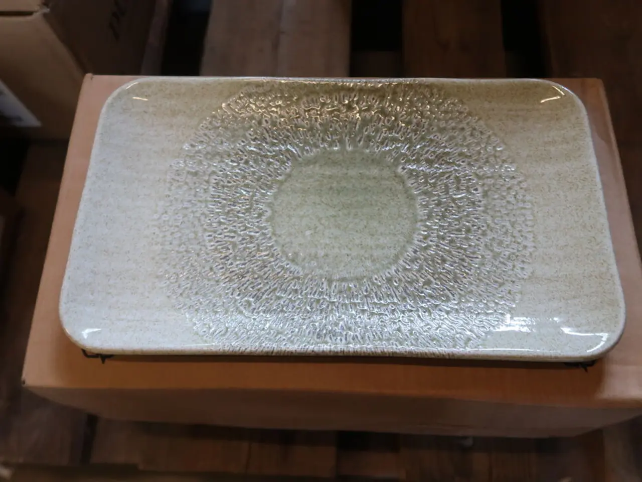 Billede 2 - 18 stk. Dudson Harvest Grain fad, grøn, 27 x 16 cm