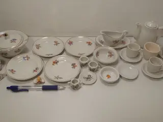 29 dele vintage dukke porcelæns stel.