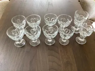 Banquet Holmegaard krystaljubilæumsglas fra 1975