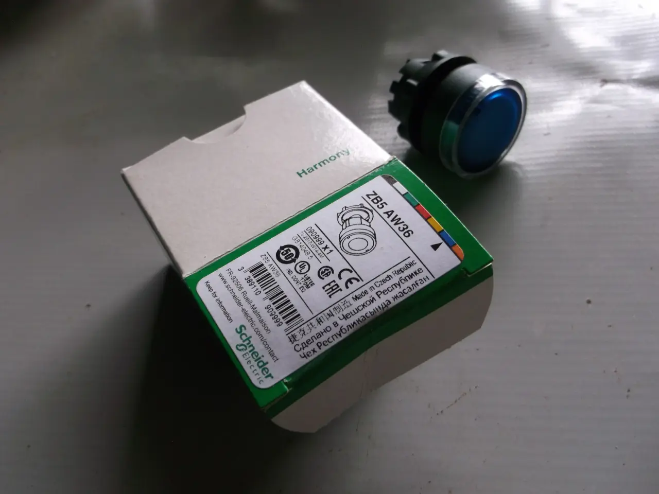Billede 2 - Trykknaphoved, Blå, Schneider Electric Harmony XB5