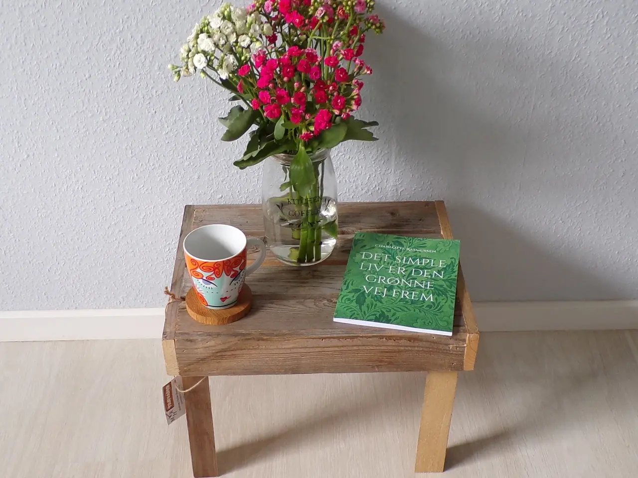 Billede 1 - Sidebord / blomsterbord med patina