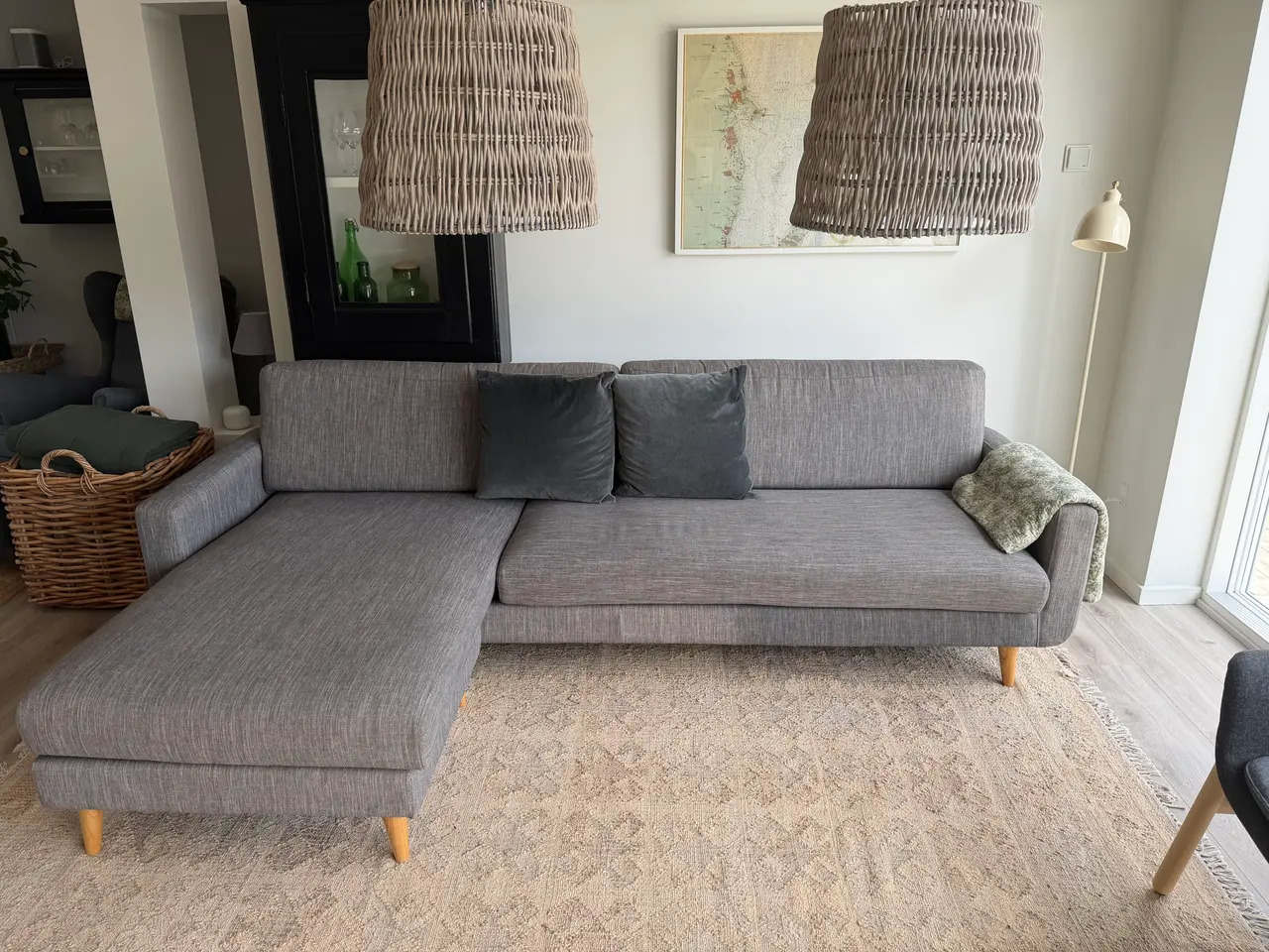 Billede 5 - Sofa med chaiselong