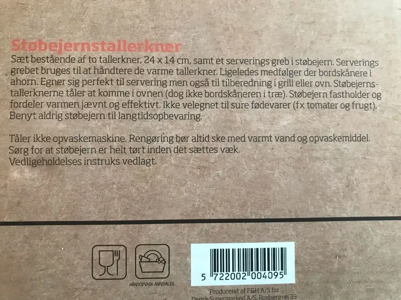 Billede 3 - 2 støbejernstallerkener sælges