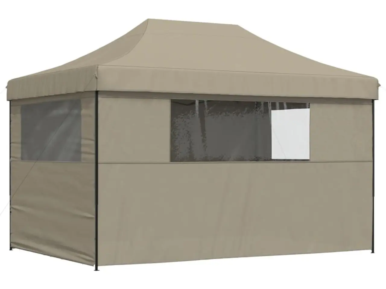 Billede 5 - Foldbart pop up-festtelt med 4 sidevægge gråbrun