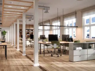 Fremtidens kontor skabt af fortidens materialer