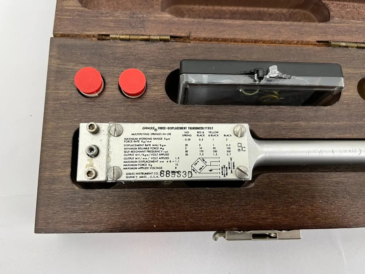 Billede 2 - Grass Model 7P1 Displacement Transducer Vintage