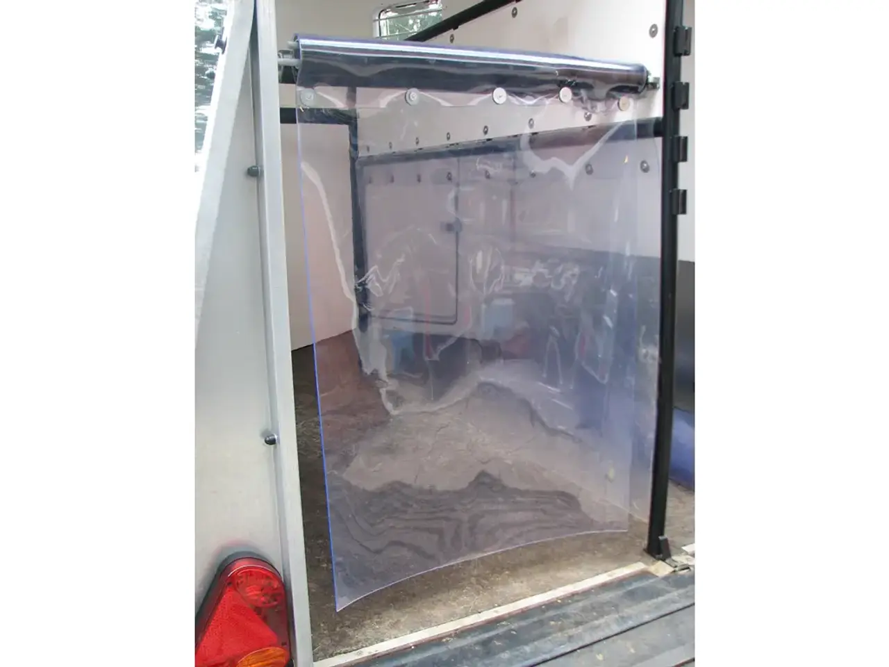 Billede 1 - PVC gardin på forbom 650mm Klar