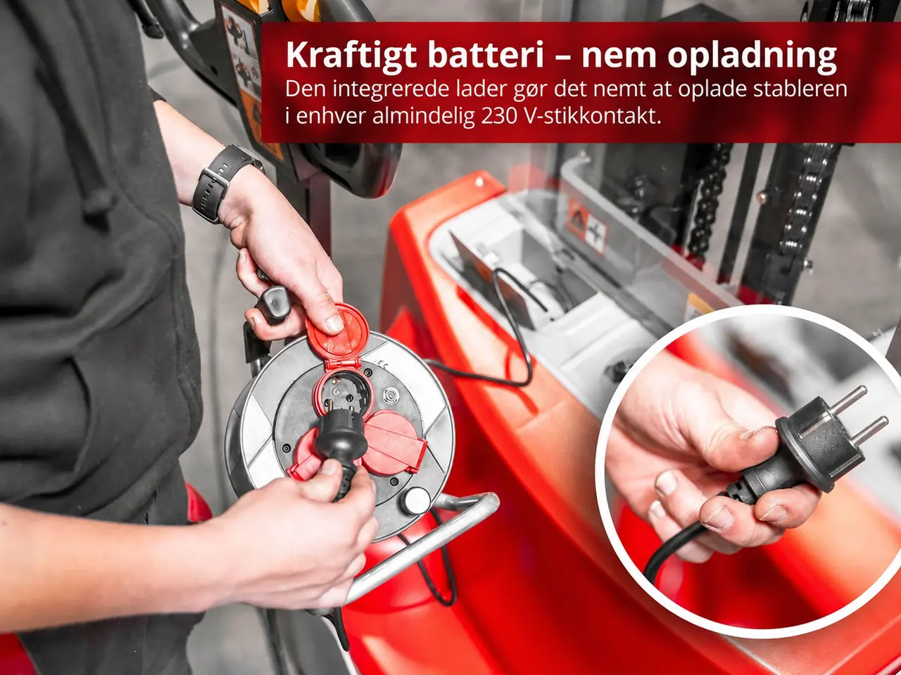 Billede 9 - CS12-30F Elektrisk stabler med friløft - 1200 kg, 3000 mm