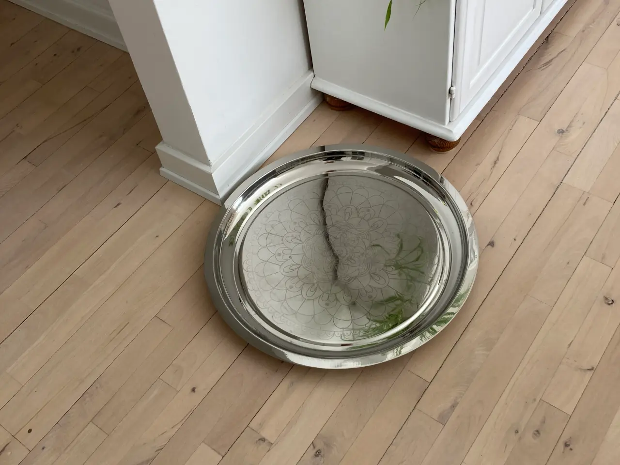 Billede 3 - Stort rundt dekorationsfad, diameter 56 cm