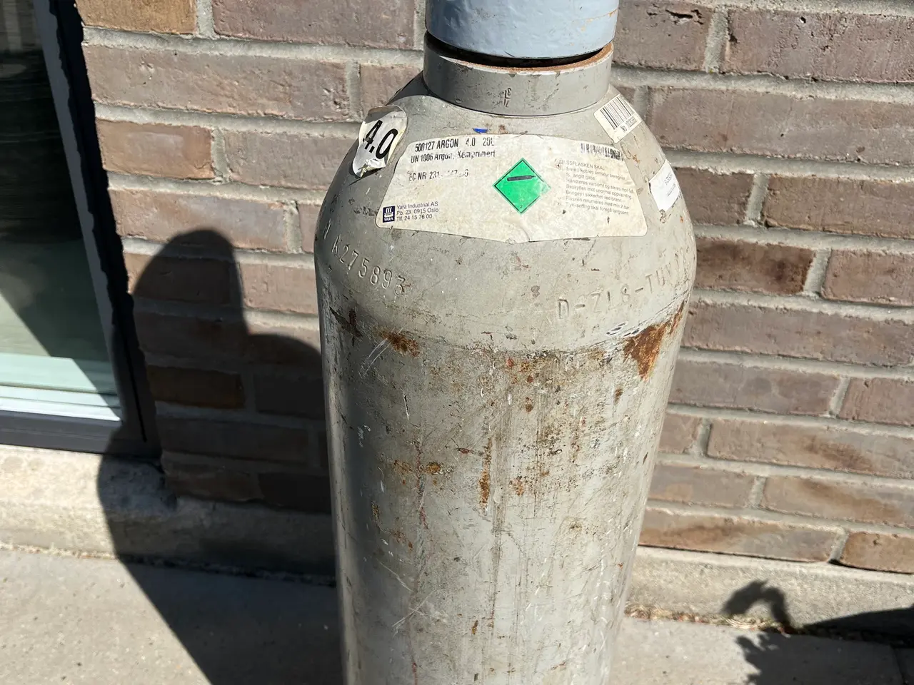 Billede 1 - Argon gasflaske 20 l