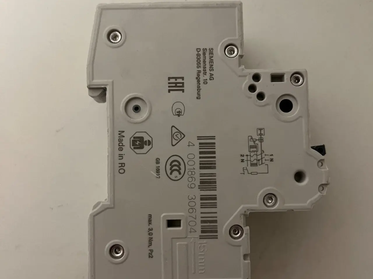 Billede 4 - Siemens RCBO 5SU1356-6KK10 B10 30mA Residual -