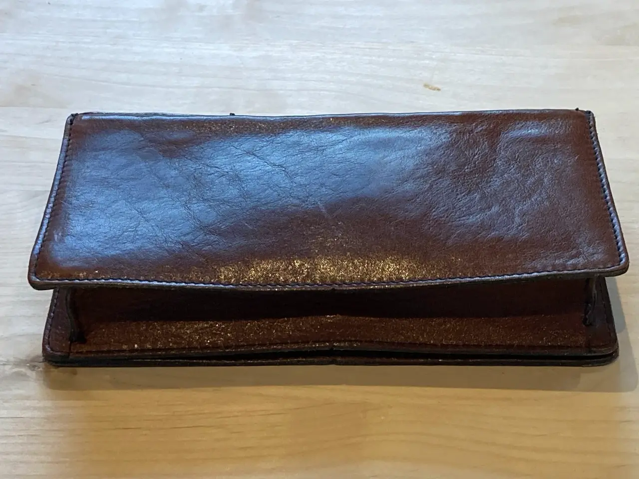 Billede 2 - Lækker vintage clutch-taske i læder