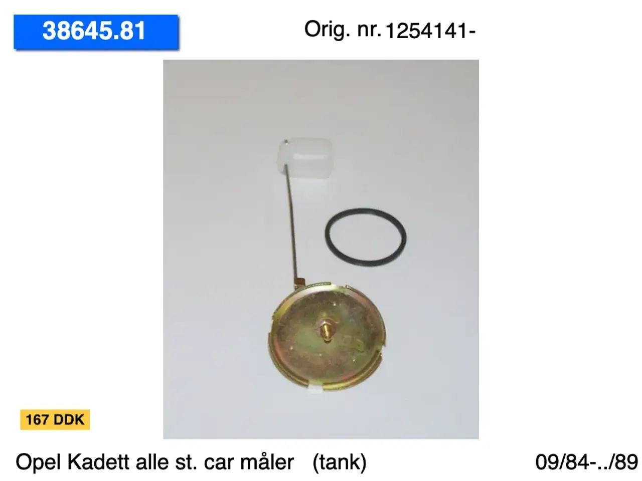 Billede 7 - Opel Kadett st. car tanke