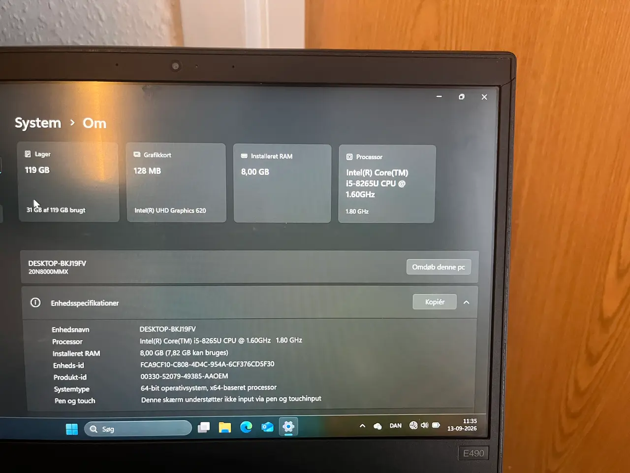 Billede 3 - Lenovo ThinkPad E490