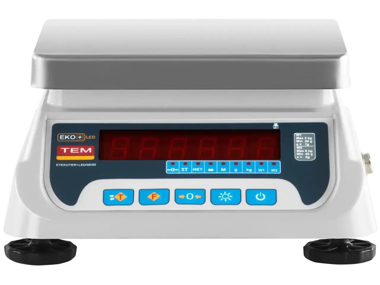 Billede 2 - Butiksvægt – 3 kg/1 g – 6 kg/2 g – LED