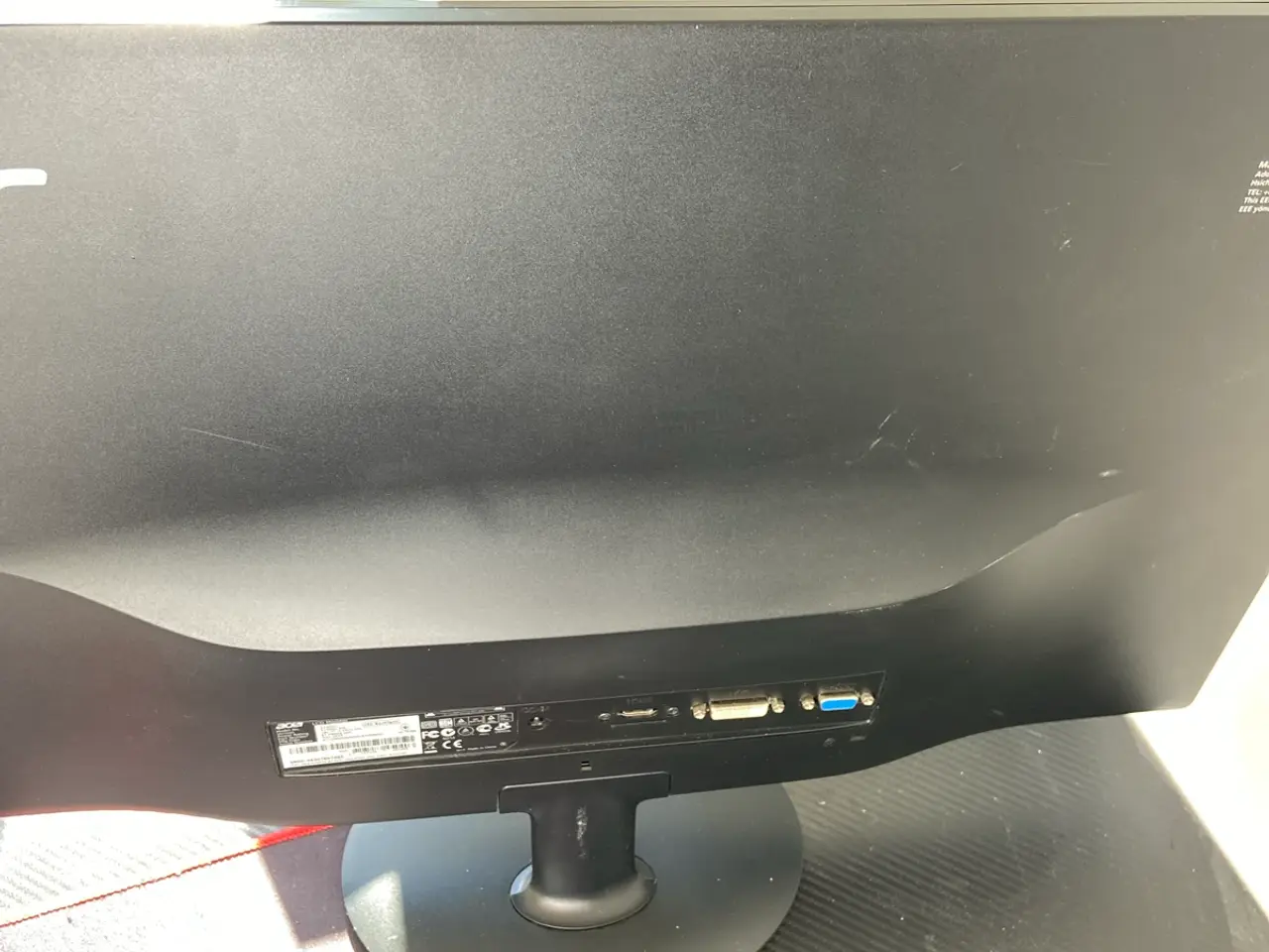 Billede 3 - Acer S240HL 24” LCD Monitor – Fungerer Perfekt