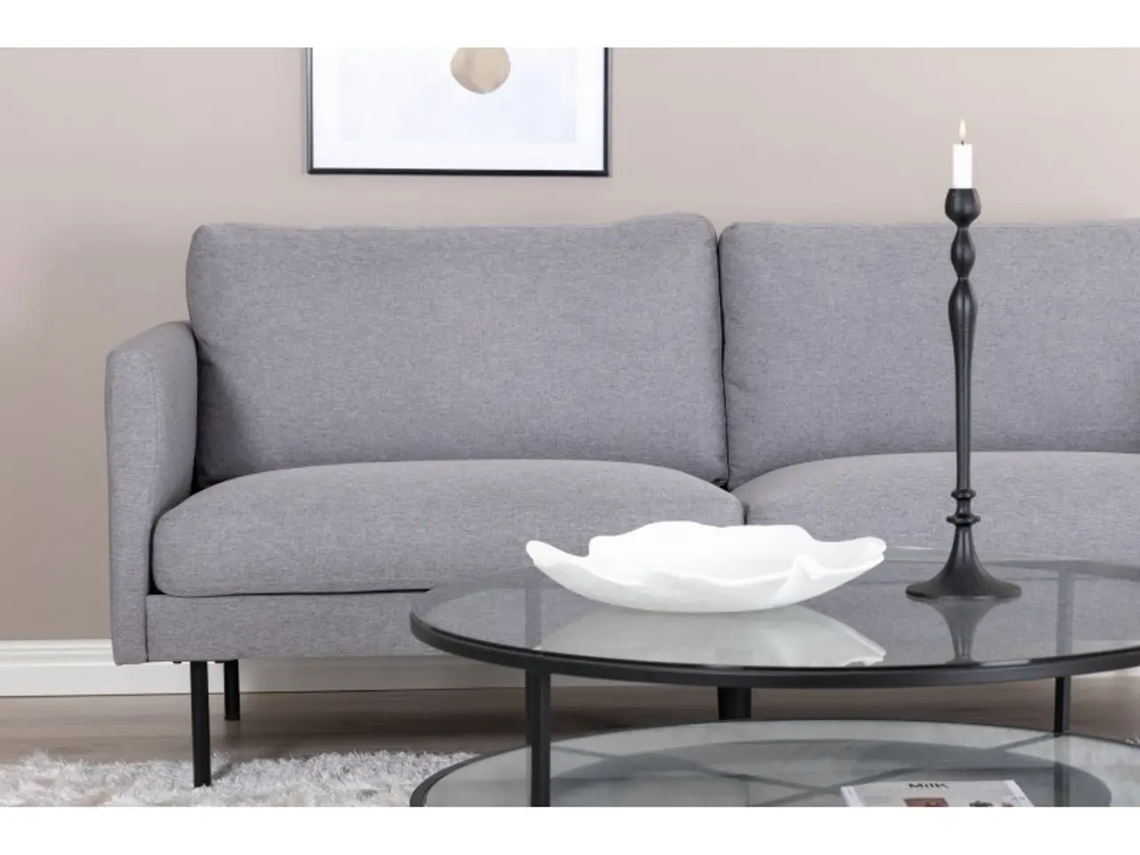 Billede 9 - Zoom 2 personers Sofa  - Sort og Grå