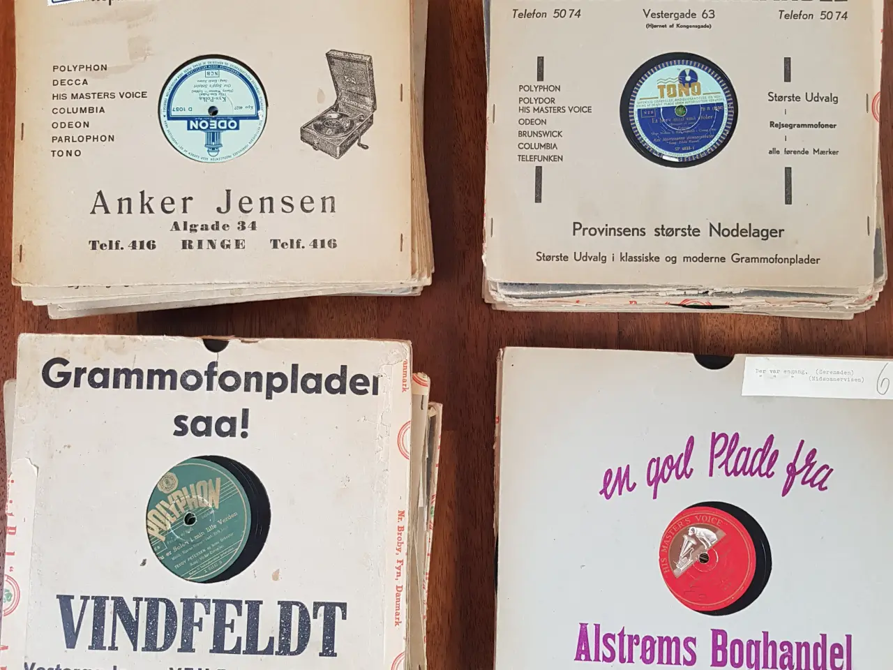 Billede 1 - Gamle lakplader , 78’er 70 stk, mest dansk.