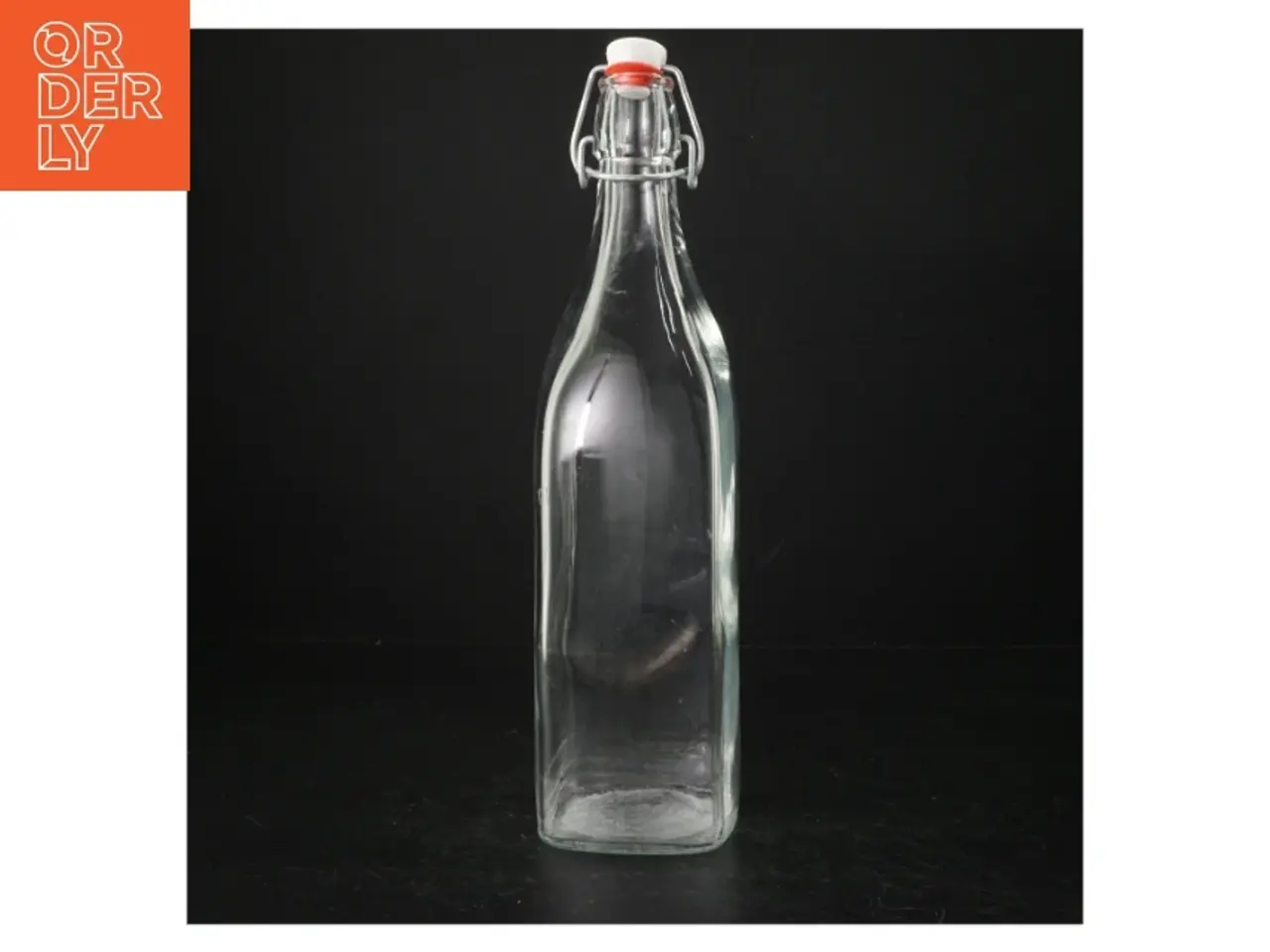 Billede 1 - Glasflaske med patentlukning (str. 32 cm)