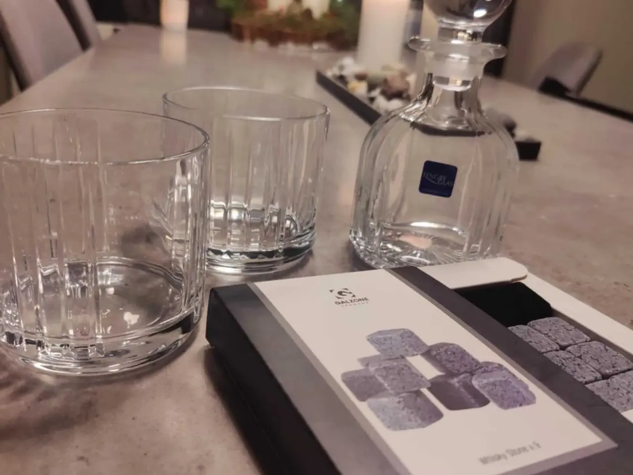 Billede 2 - Lyngby compo whisky sæt med sten