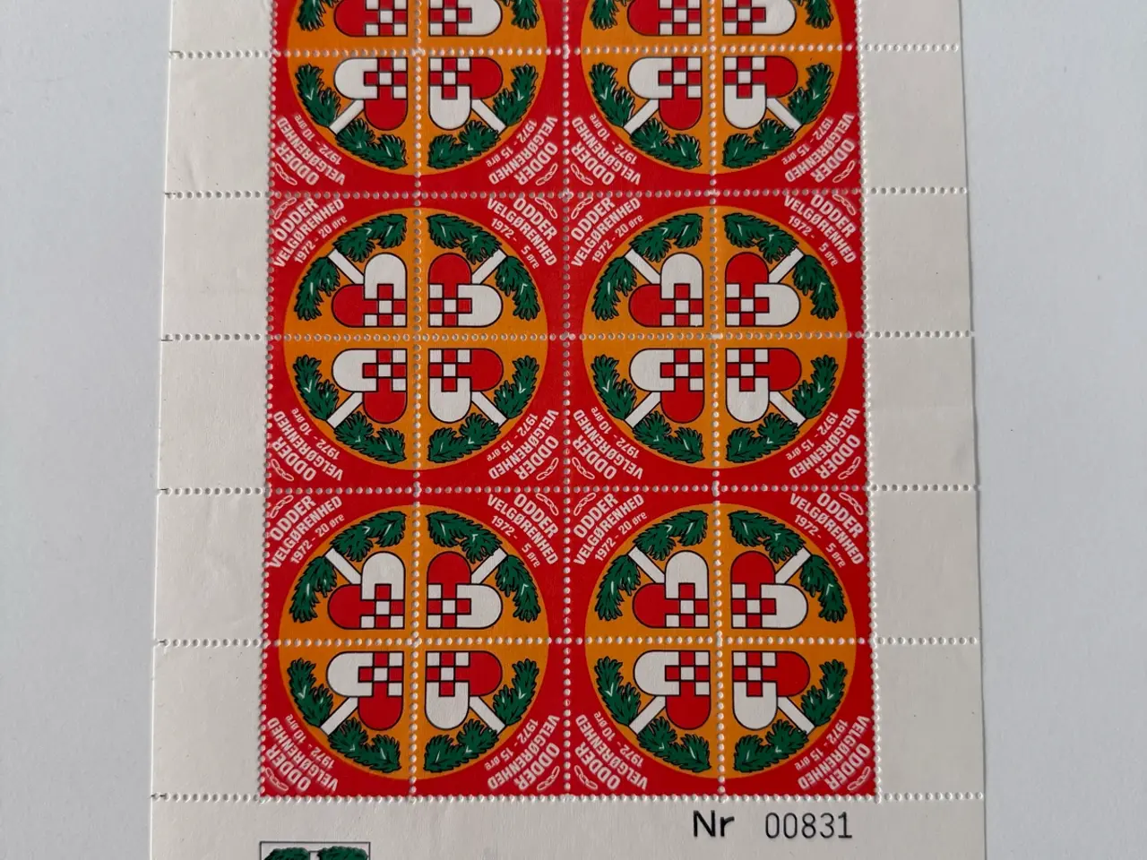 Billede 1 - Velgørenhedsmærke Odder 1972