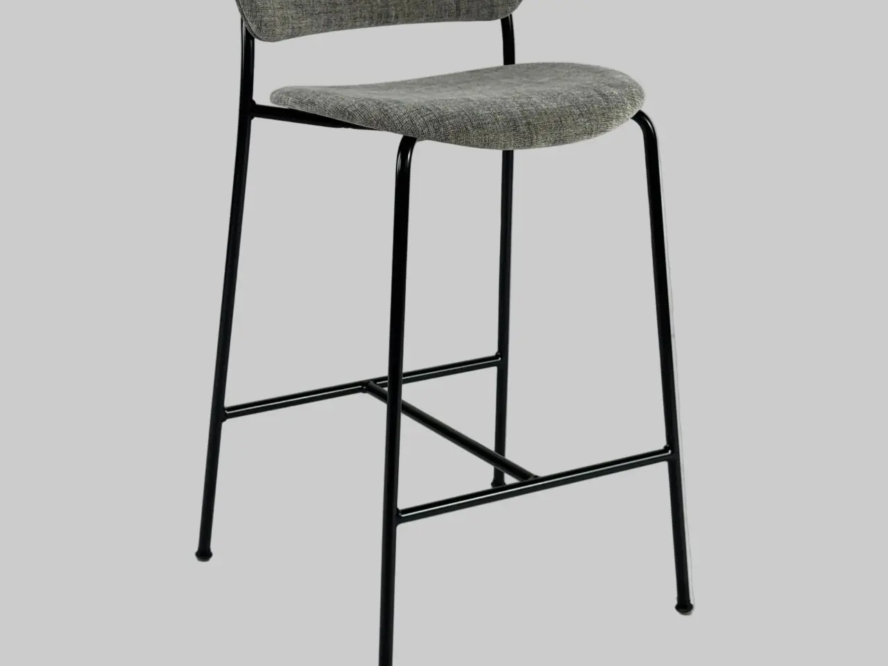Billede 1 - &tradition Pavilion Barstol – Grå med Sort Stel SH 65 cm