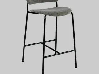 &tradition Pavilion Barstol – Grå med Sort Stel SH 65 cm