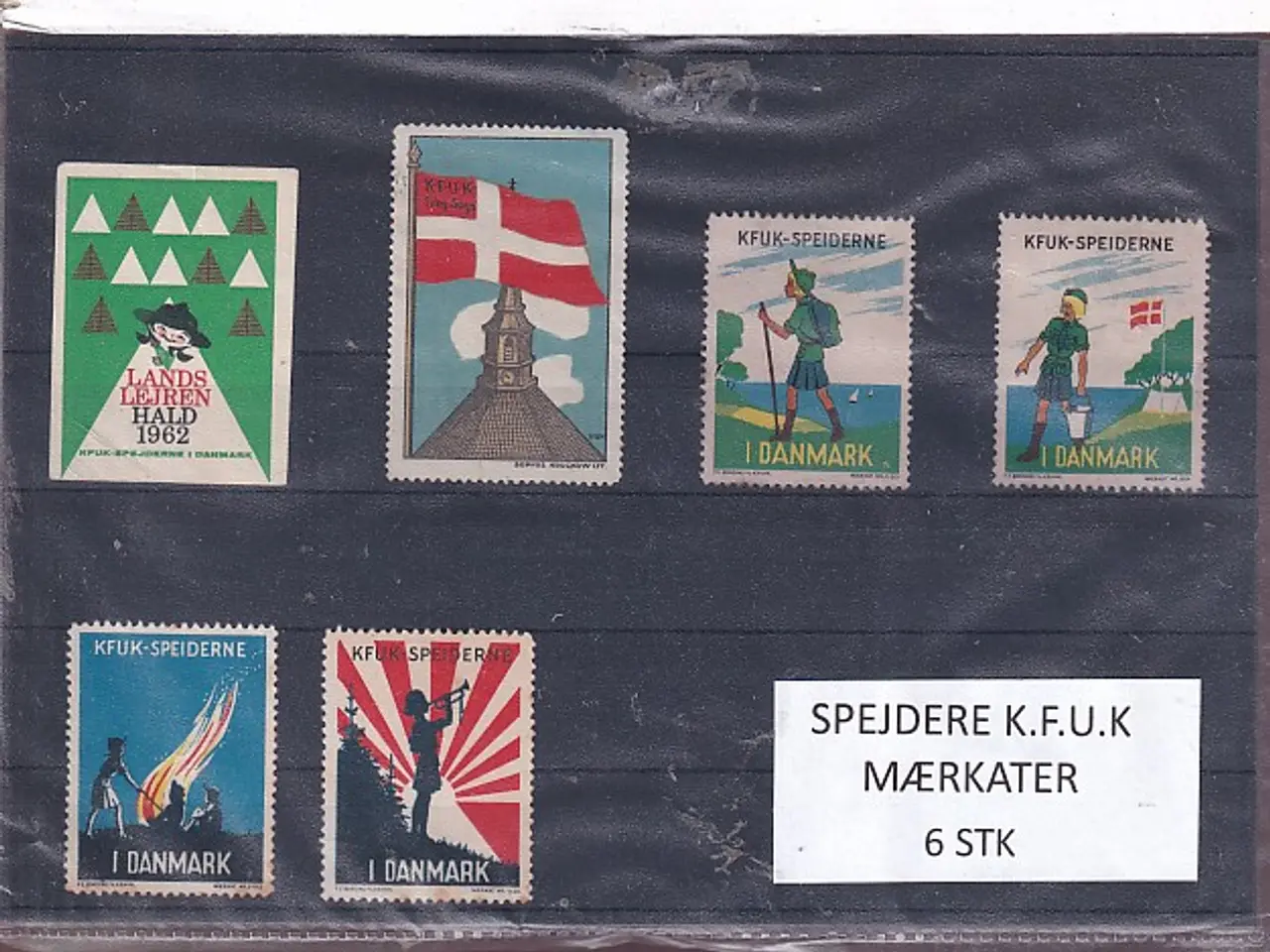 Billede 1 - Spejdere - K.F.U.K. - Mærkater - 6 Stk.
