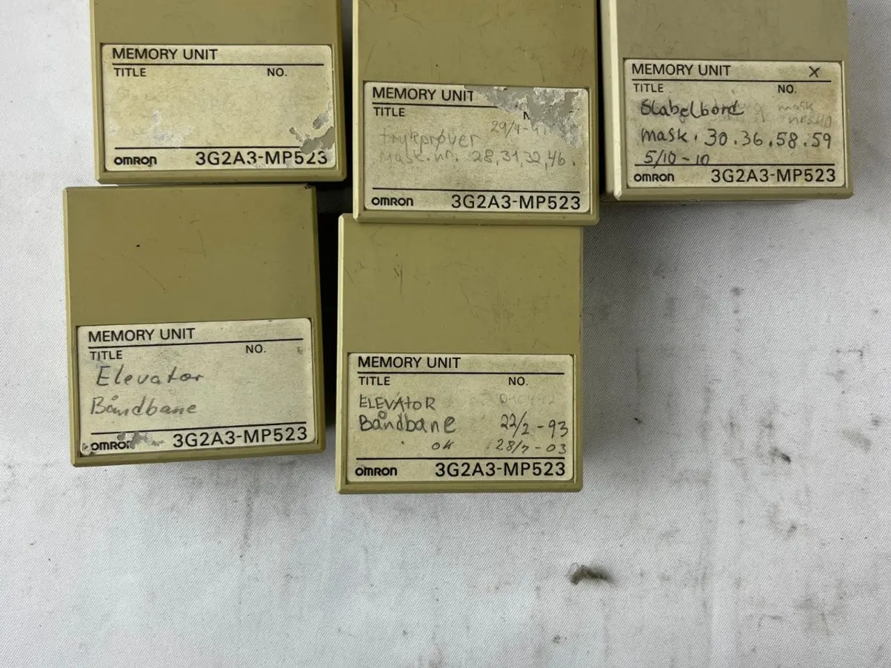 Billede 3 - Omron 3G2A3-MP523 Memory Unit parti of 5 PLC