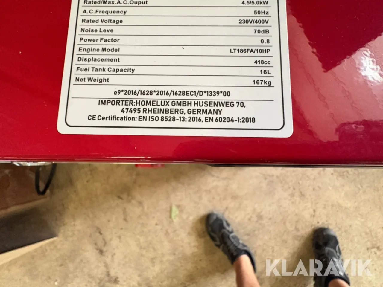 Billede 12 - Generator Walther Stahl WS13000