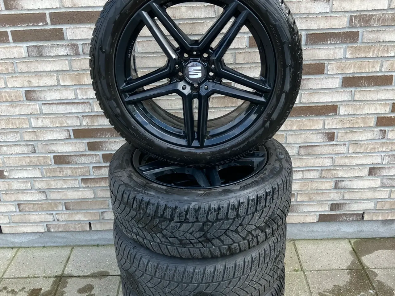Billede 1 - Alufælge 5 x 112 m Goodyear vinterdæk 235/50R19