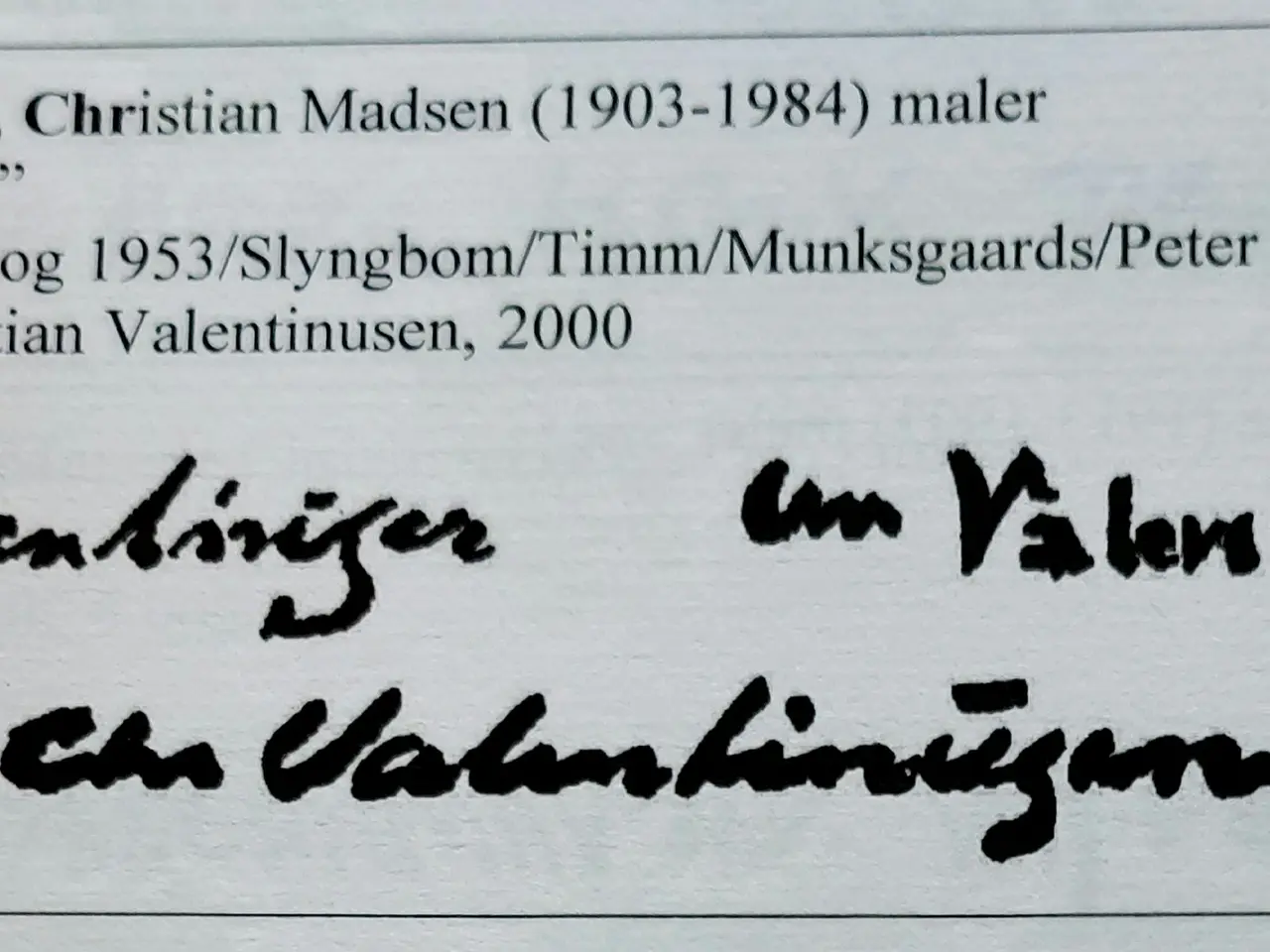 Billede 6 - CHR. VALENTINUSSEN - ( 1903 - 1984 ) - oliemaleri