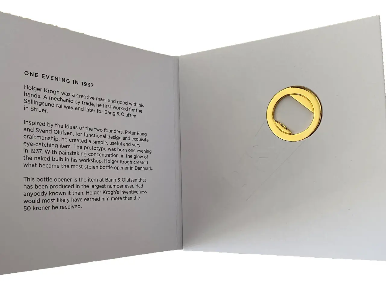 Billede 1 - B&O Guld Bottle Opener