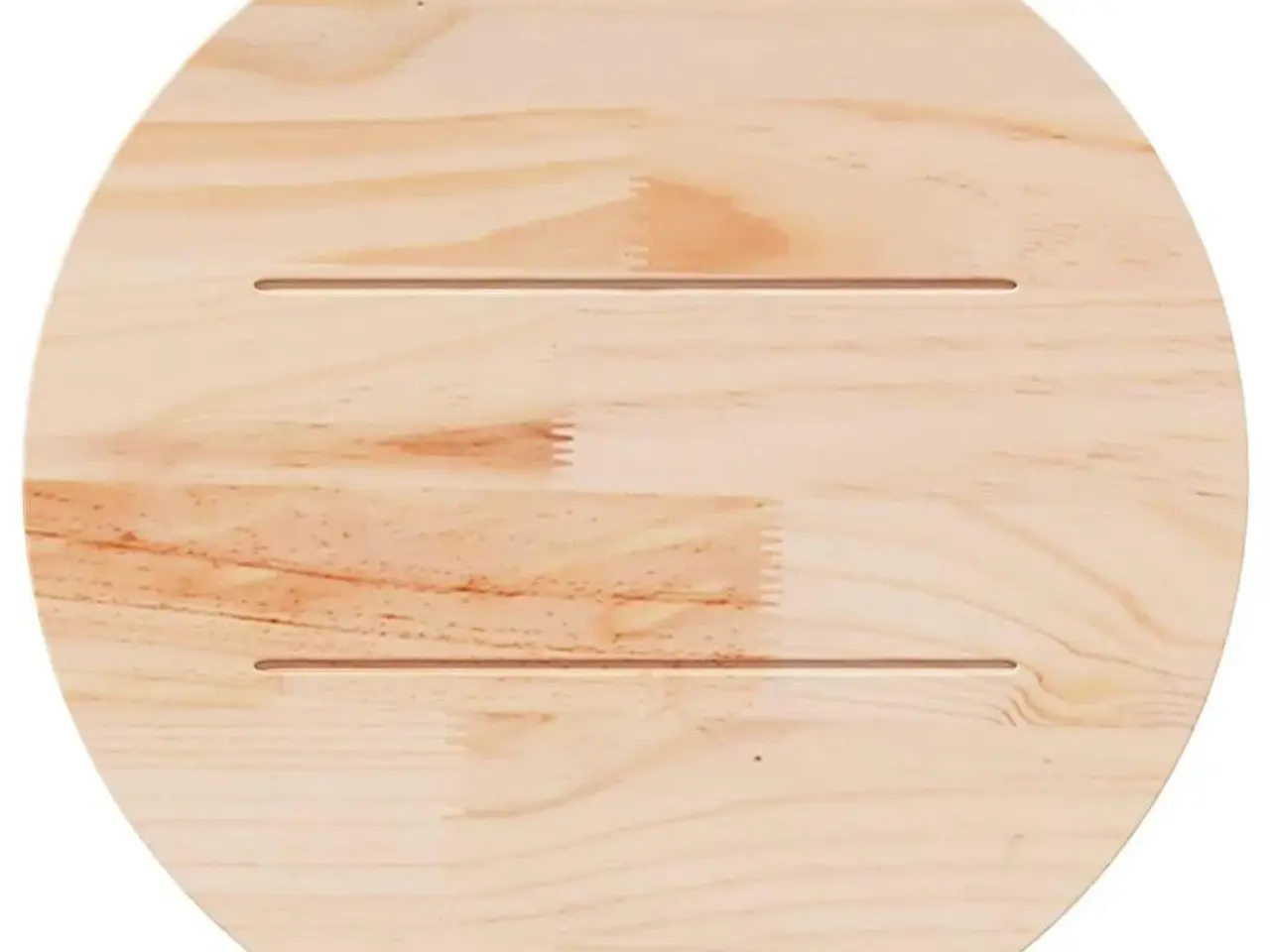 Billede 5 - Bordplade Ø70x2,5 cm massivt fyrretræ