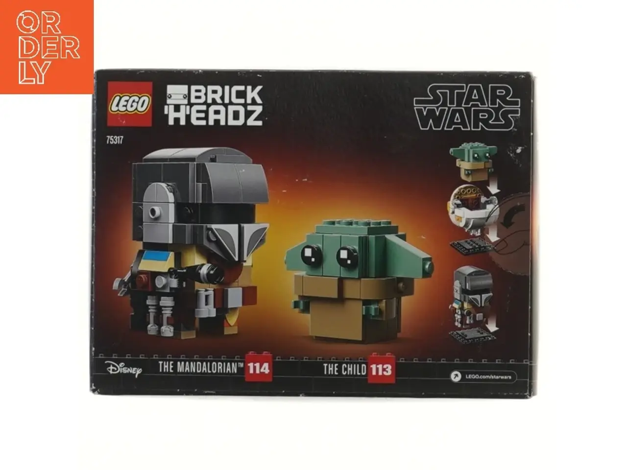 Billede 2 - LEGO BrickHeadz The Mandalorian & The Child sæt fra LEGO (str. 19x14 cm)