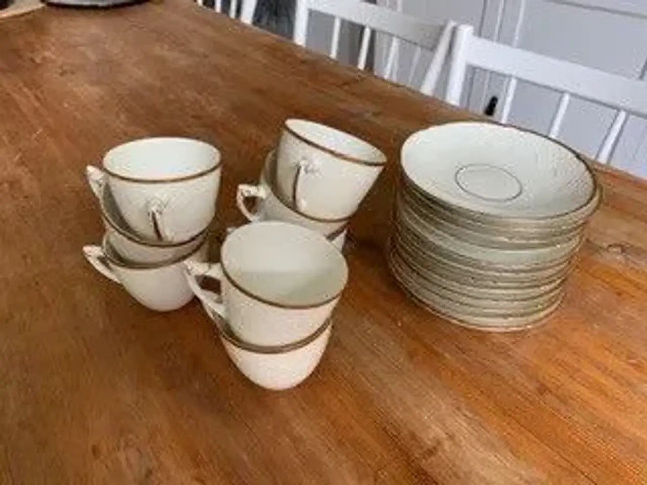 Billede 1 - Aakjær kaffekopper med underkopper