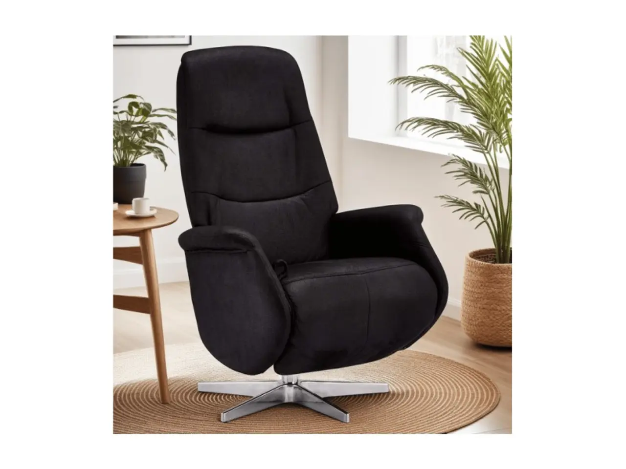 Billede 4 - Delta Recliner Lænestol – Sort Stof