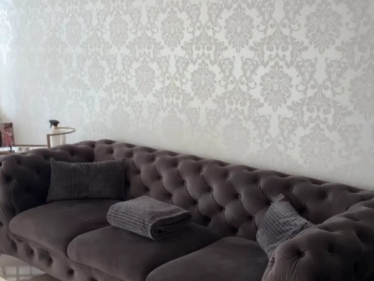 Billede 1 - Sofagruppe, sofabord, spejl, rullebord