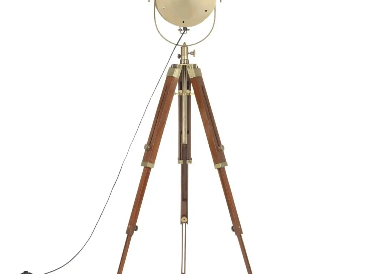 Billede 6 - Gulvlampe med trefod 165 cm massivt mangotræ