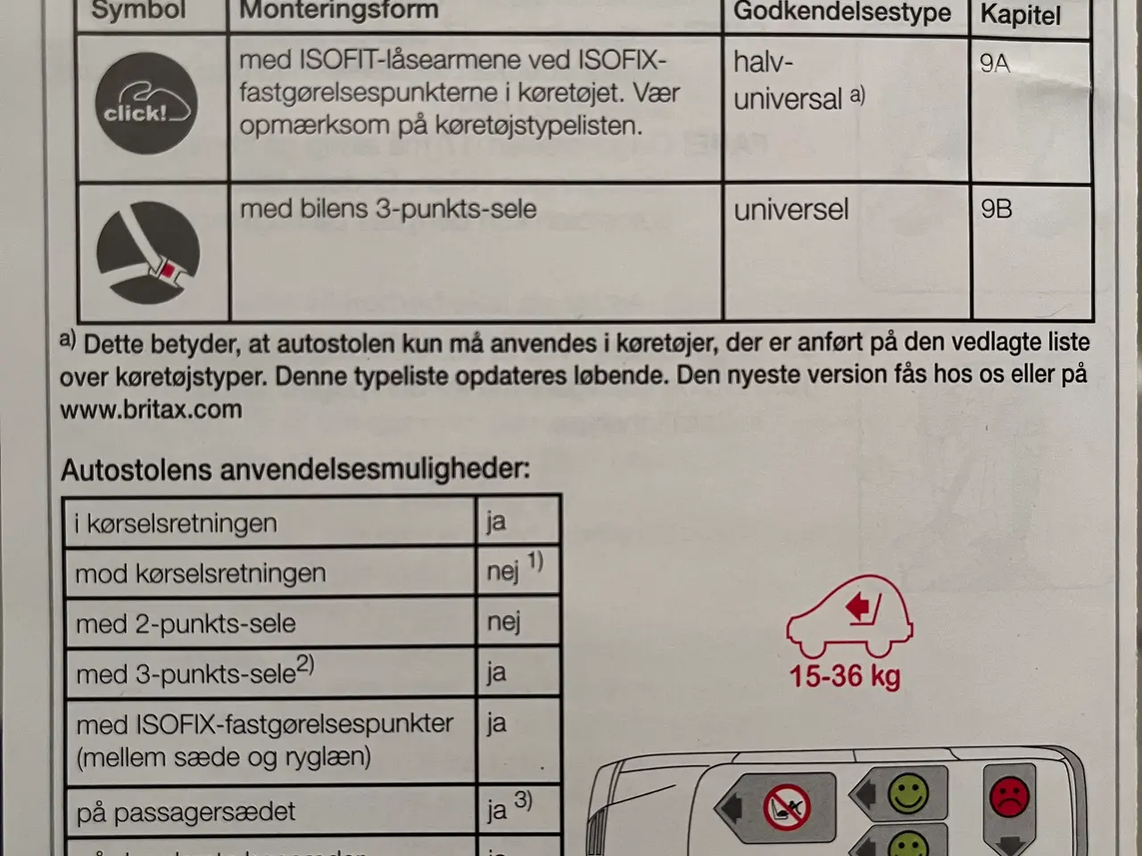 Billede 7 - Autostol til børn fra 4-12 år