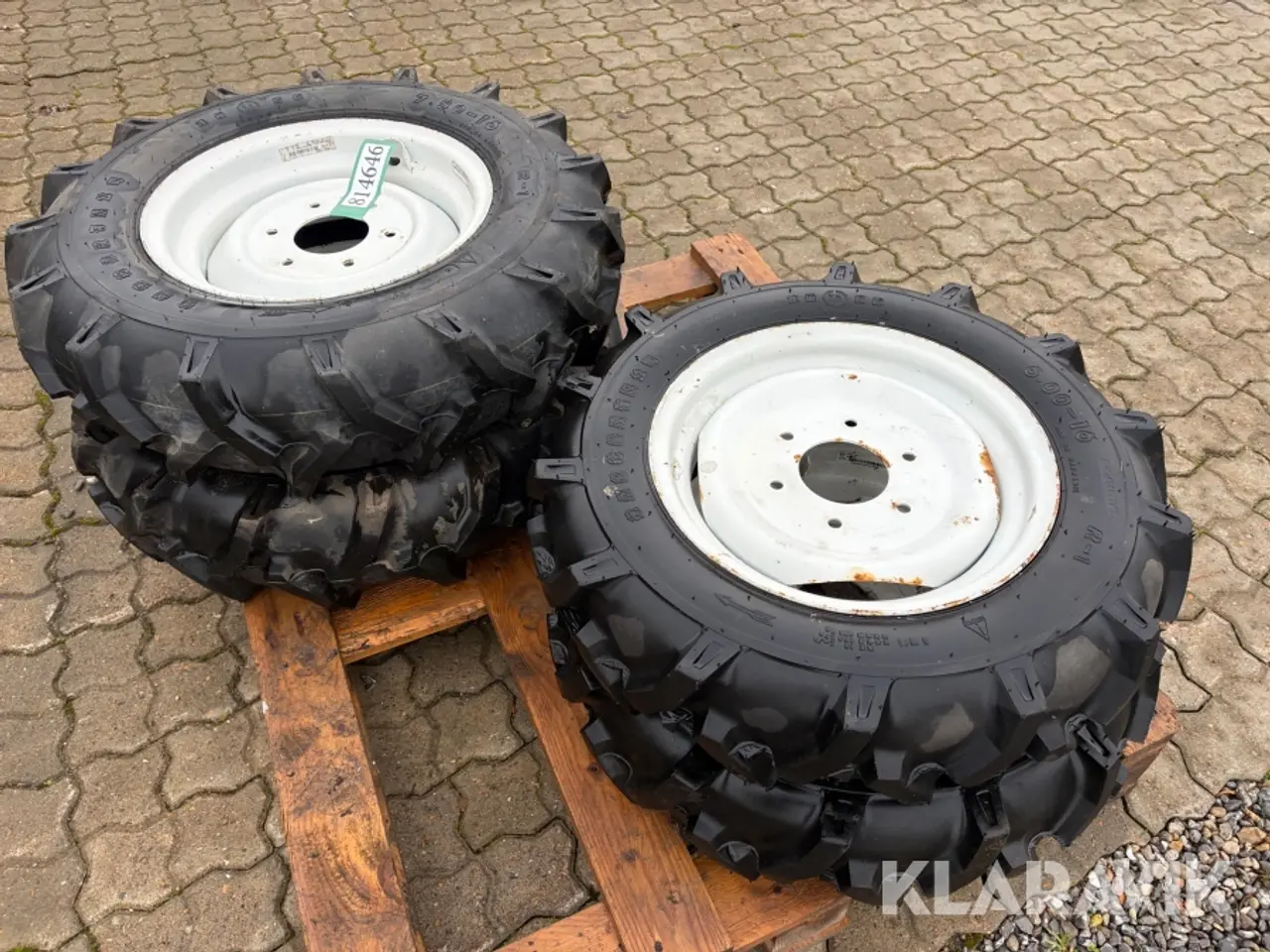 Billede 6 - Kompakttraktor dæk 2 styk 6.00-16 og 2 styk 7,5-16
