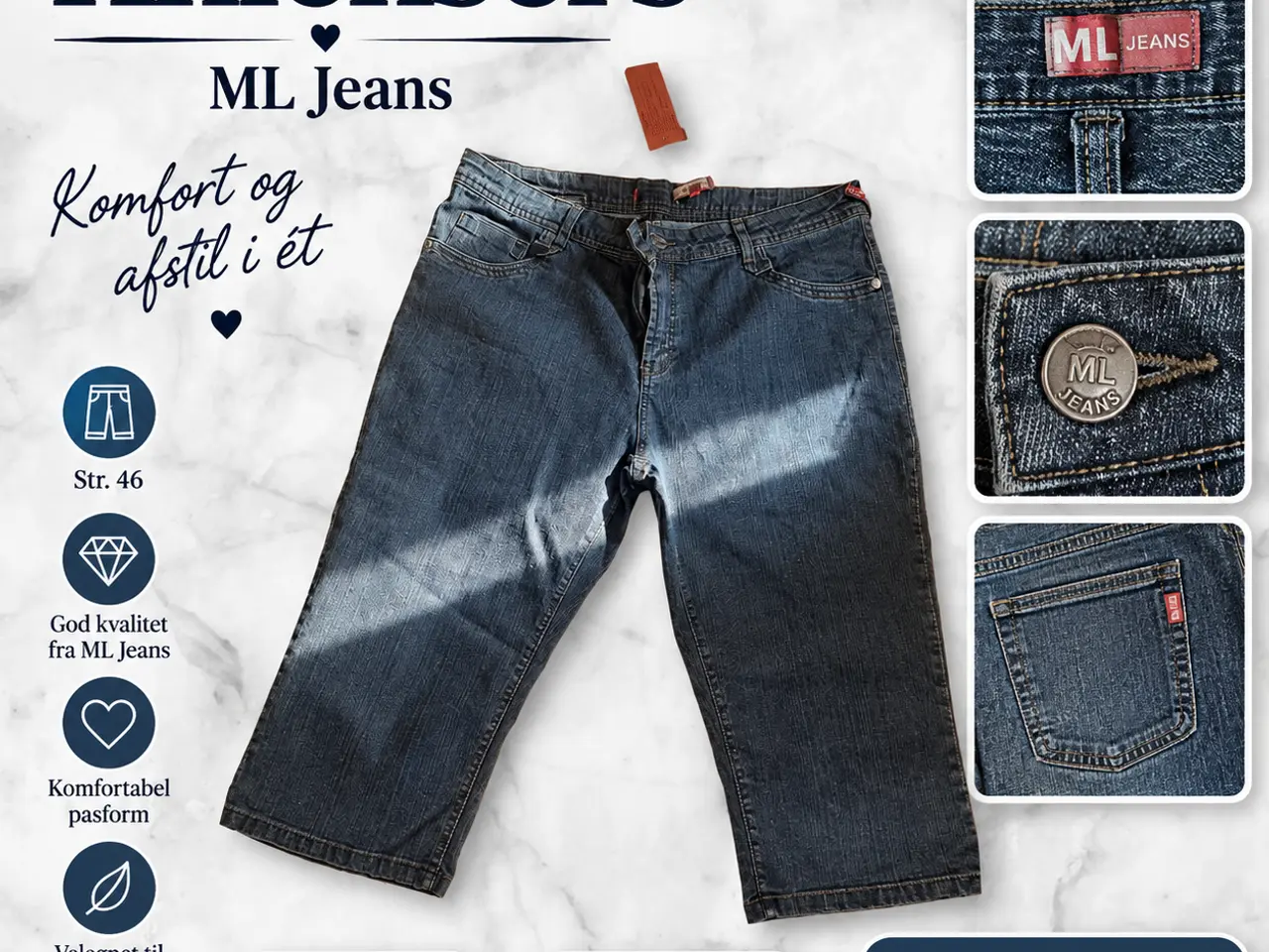 Billede 1 - "Knicksers fra ML Jeans – str. 46