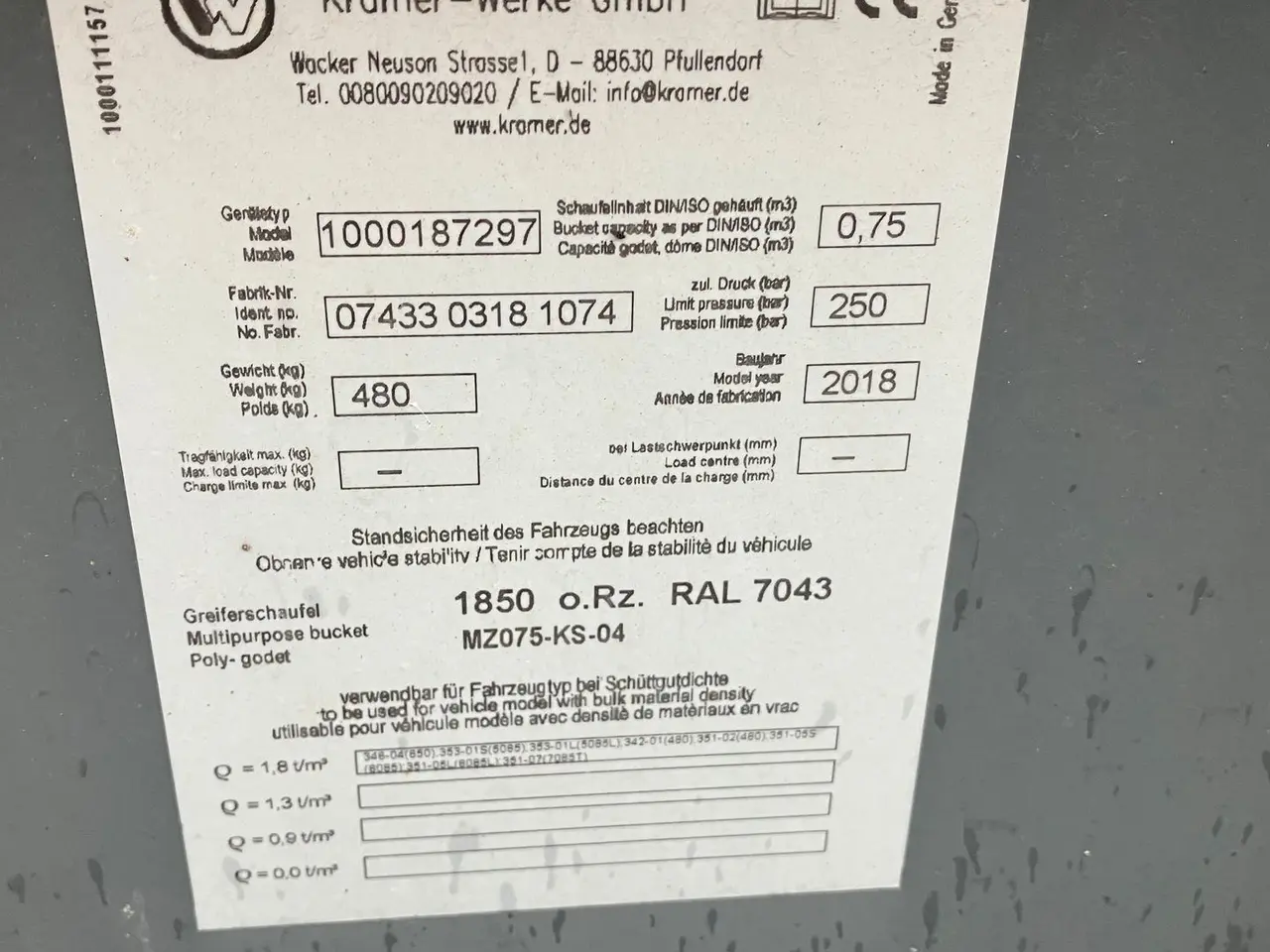 Billede 2 - Weidemann T4512 Ny 4i1 skovl med kramer beslag