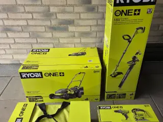 Ryobi ONE+ 18V værktøjssæt NYT med 3 års garanti