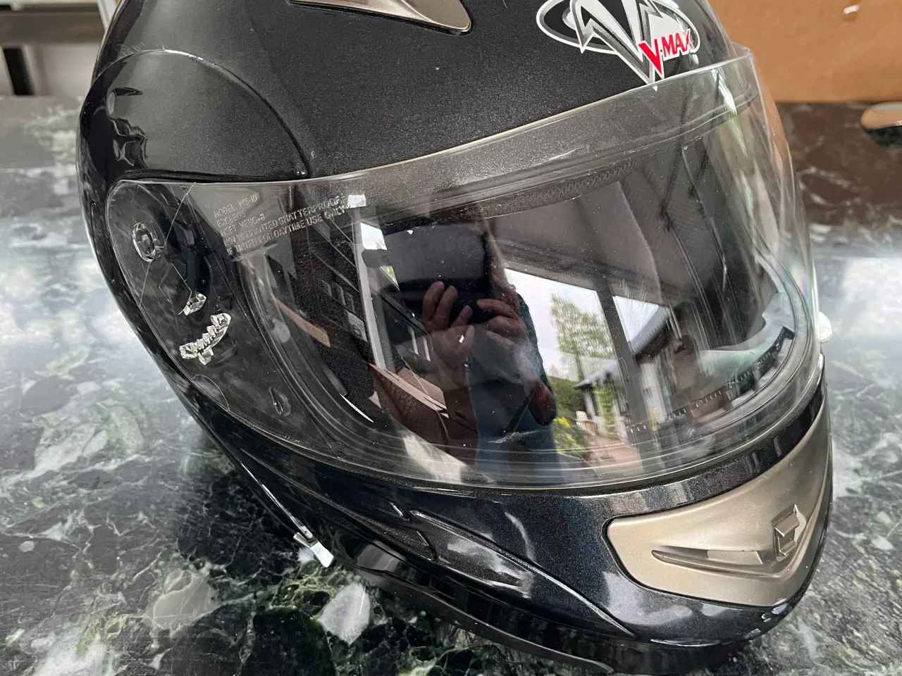 Billede 2 - Motorcykelhjelm mærke V-MAX Summit II str. XXL 64