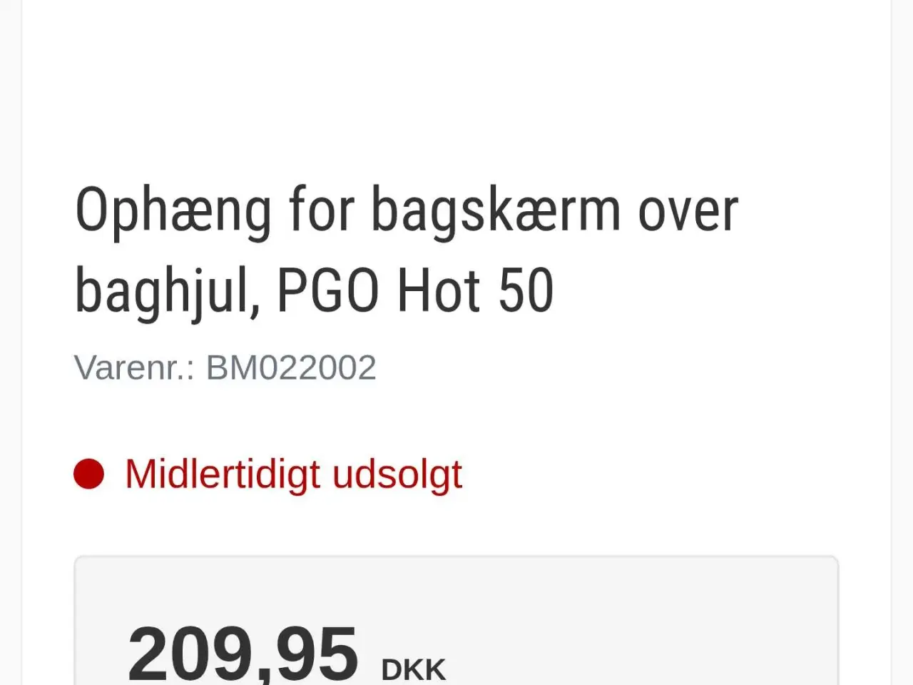 Billede 6 - PGO Hot 50/PMX/Dr.Big. Ny Original Bagskærm
