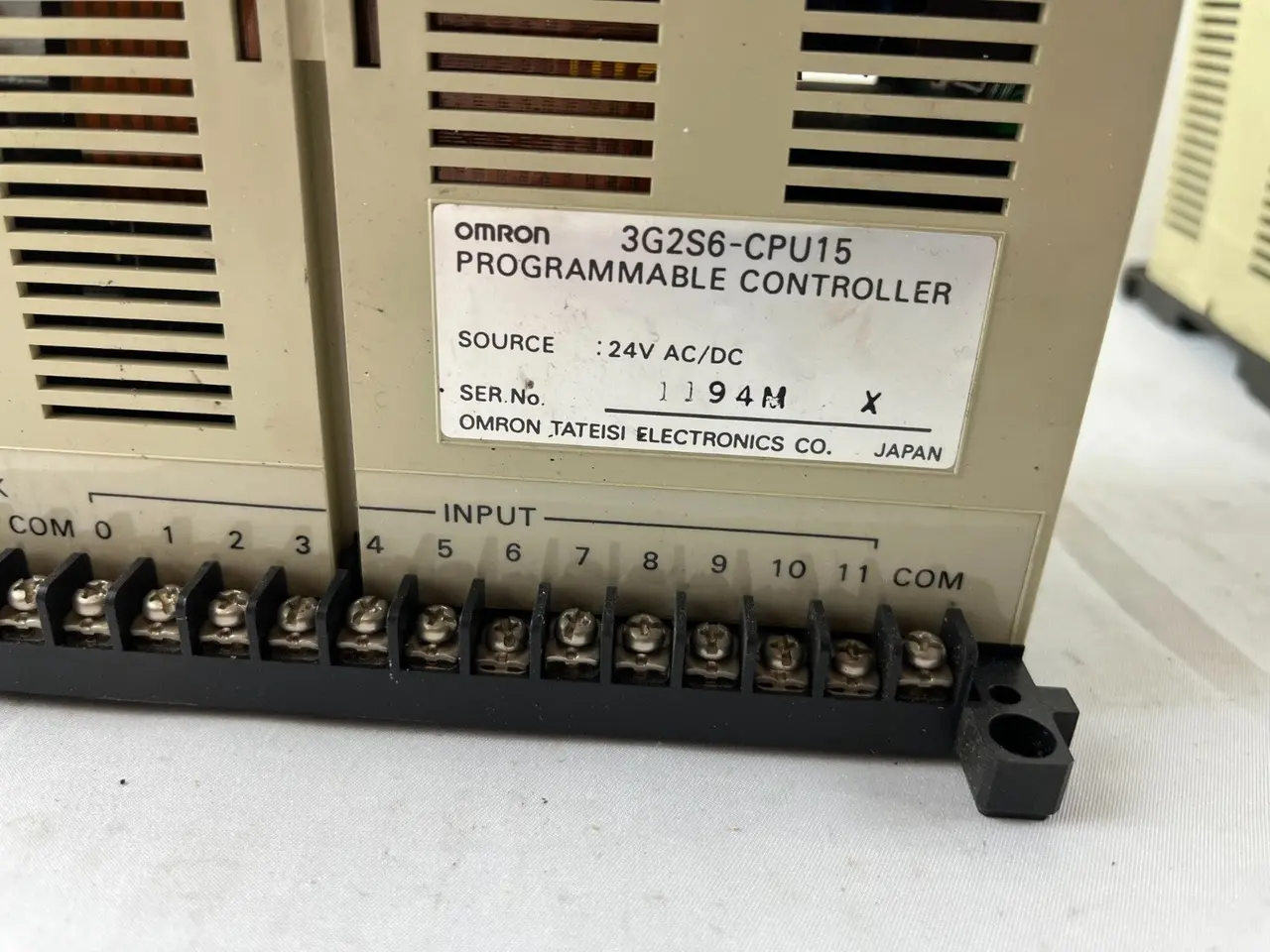 Billede 5 - Omron SYSMAC S6 3G2S6-CPU15 PLC Controller 24V 8