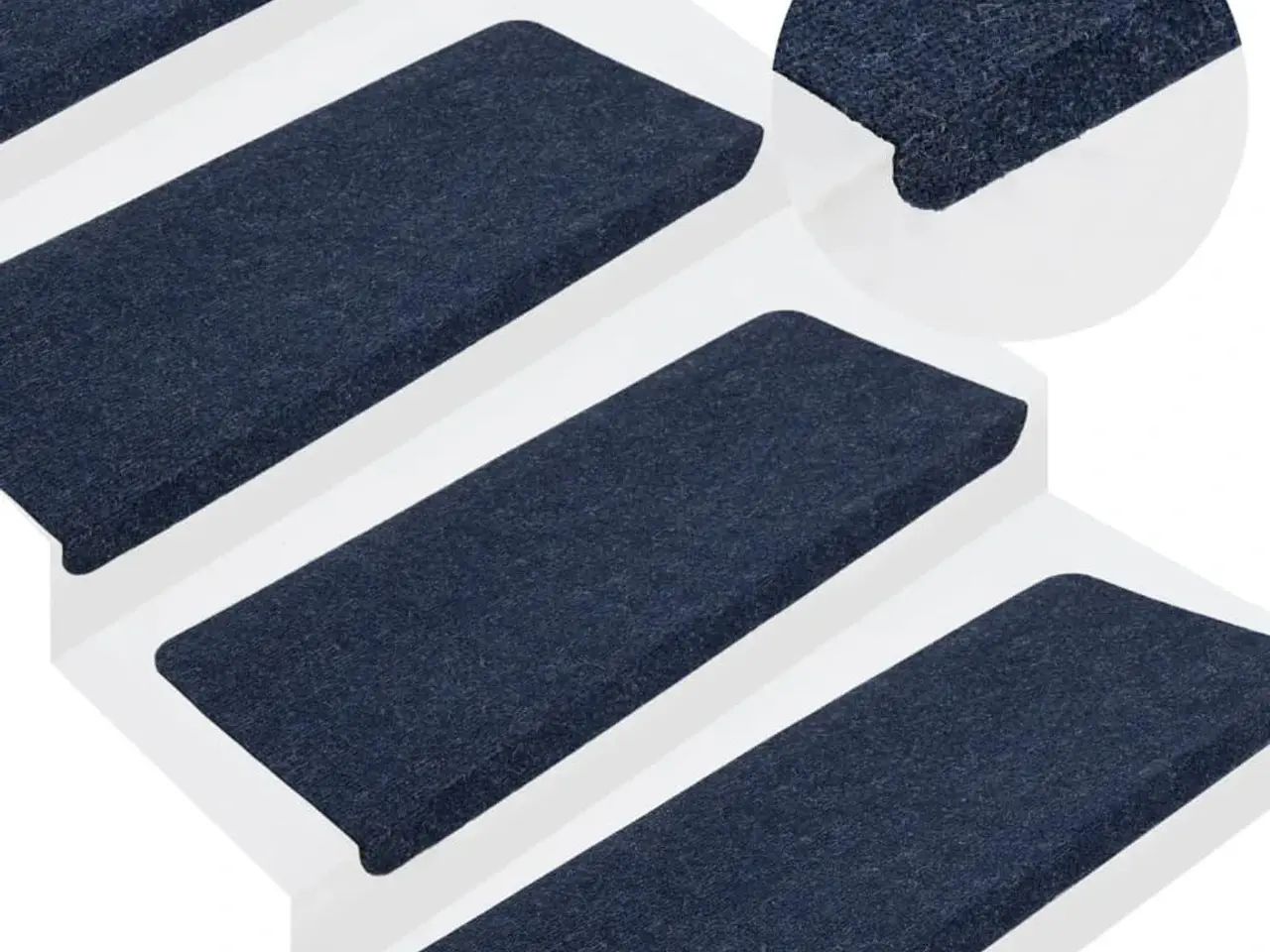 Billede 1 - Selvklæbende trappemåtter 15 stk. 65x24,5x3,5 cm blå